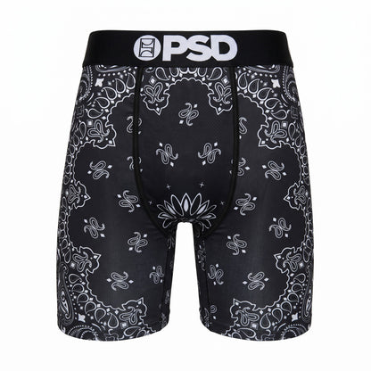 🖤🤍 PSD Black Bandana Compression Boxer Briefs | Performance Athletic Underwear 🔥