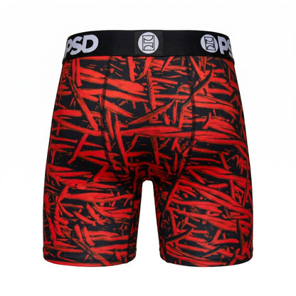 🩳 PSD Red Shark Graphic Boxer Briefs – Premium Men's Performance Underwear 🔥