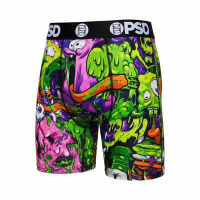 💚 PSD Neon Monster Graphic Boxer Briefs – Colorful Men’s Underwear 👾