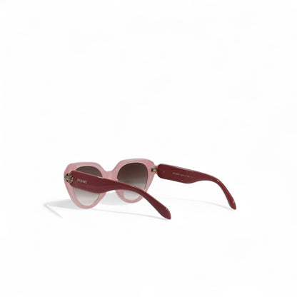 💖 Bvlgari Pink Cat-Eye Sunglasses – Gradient Luxury Elegance 🕶️✨