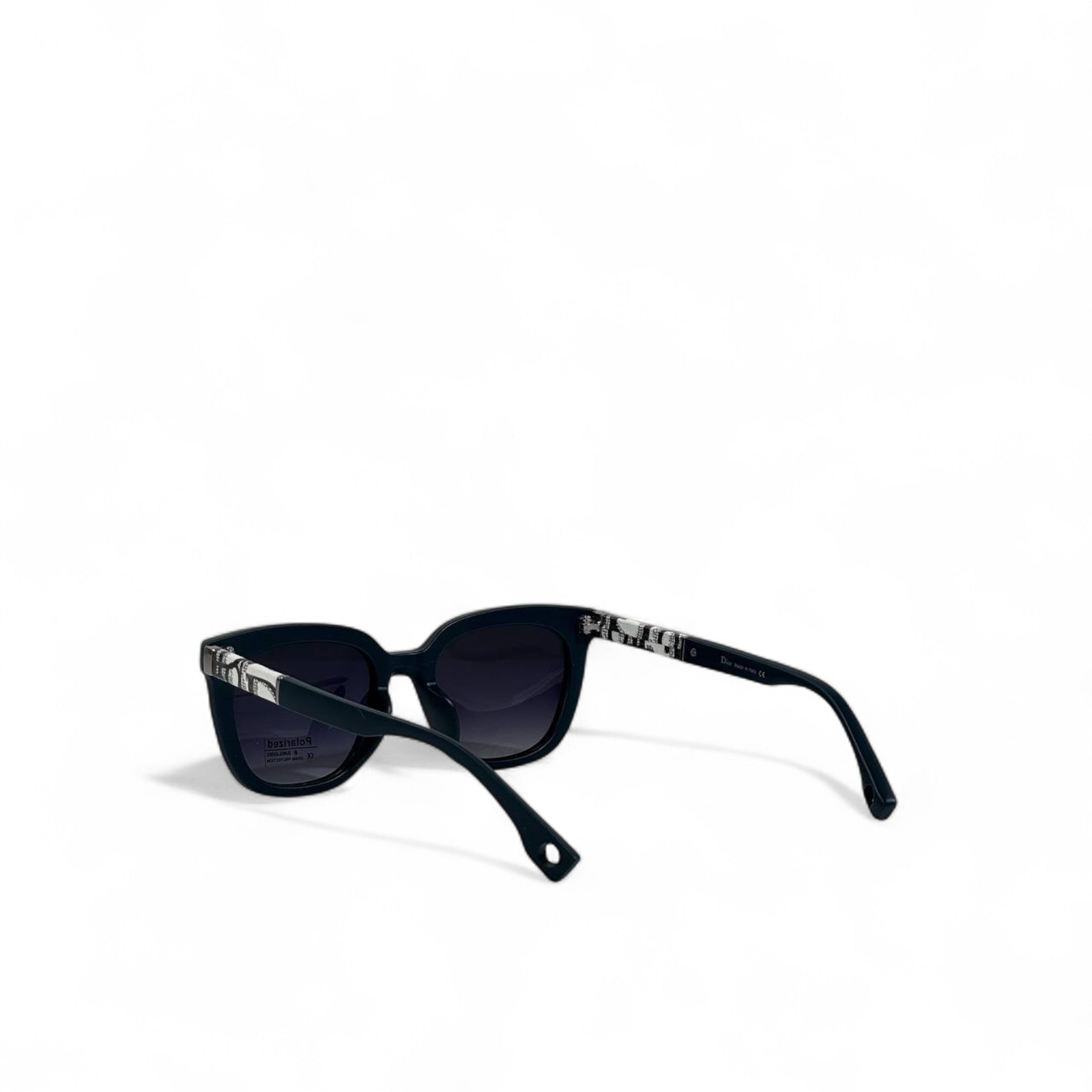 🌿 Dior Polarized Sunglasses – Dark Green & Silver Luxury 🕶️✨