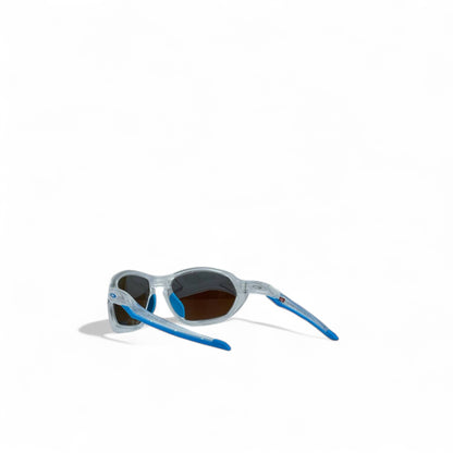 🔵 Oakley Prizm Sunglasses – Clear Frame & Blue Mirror 🕶️⚡
