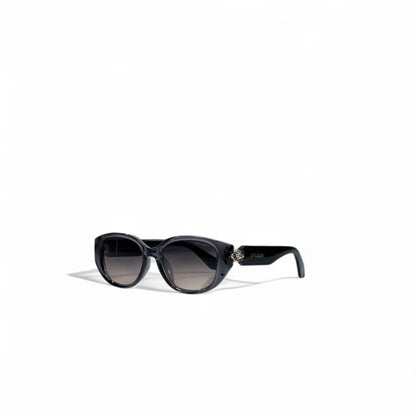 🖤 Bvlgari Oval Sunglasses – Black Gradient Jewel Edition 🕶️💎