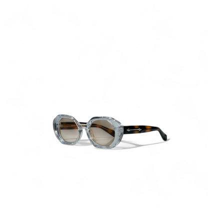 🤍 Givenchy Round Sunglasses – Clear Frame & Tortoiseshell Luxury 🕶️✨