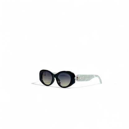 ⚪ Bvlgari Round Sunglasses – Black & White Marble Jewel Edition 🕶️💎