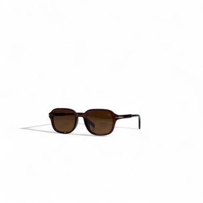 🤎 David Beckham  Square Sunglasses – Brown Minimalist Luxury 🕶️✨