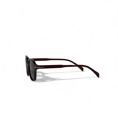 🤎 David Beckham  Square Sunglasses – Brown Minimalist Luxury 🕶️✨