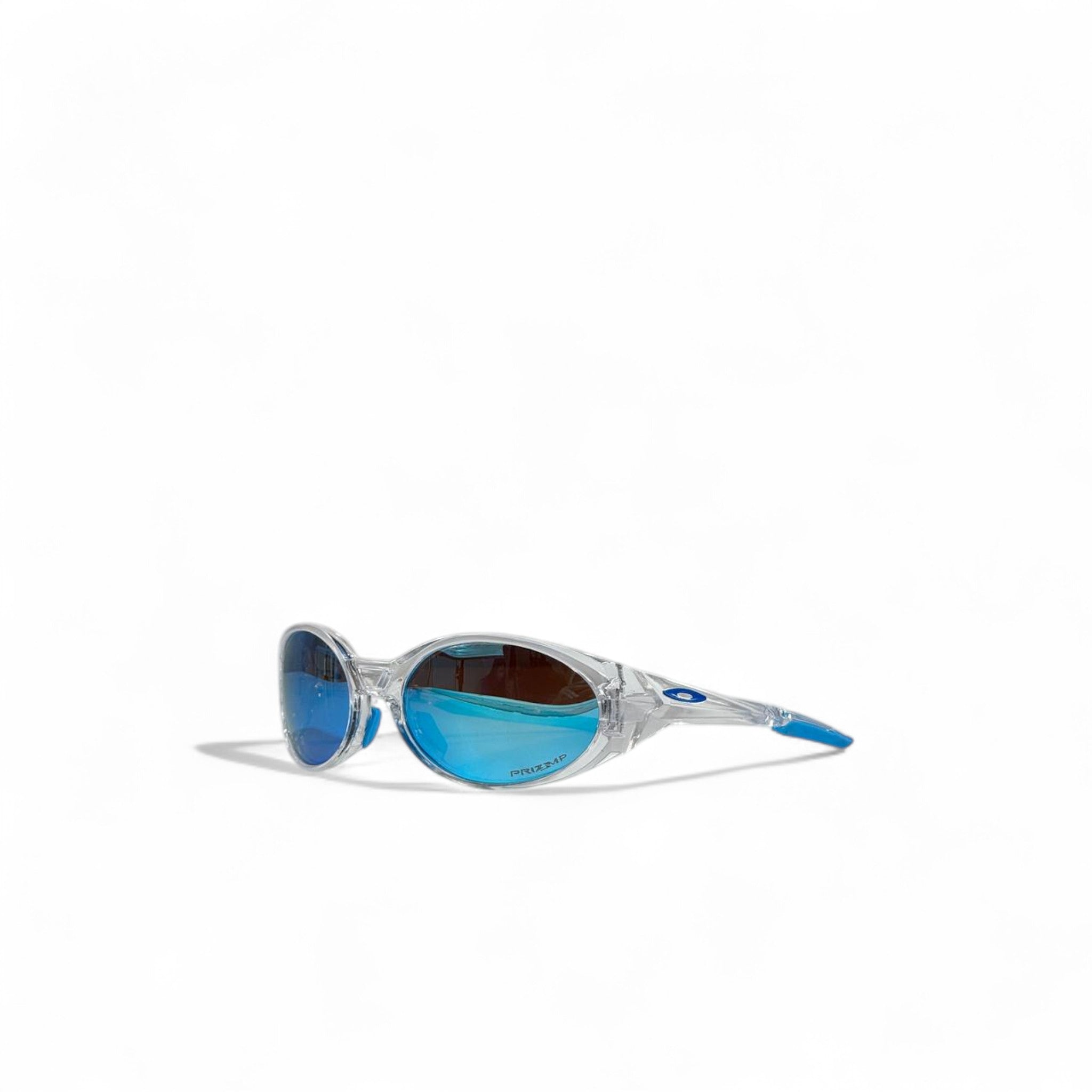 🔵 Oakley Oval Prizm Sunglasses – Clear & Blue Mirror 🕶️⚡