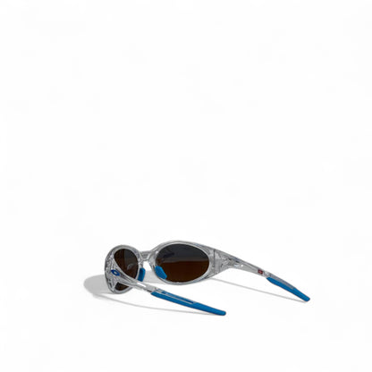 🔵 Oakley Oval Prizm Sunglasses – Clear & Blue Mirror 🕶️⚡