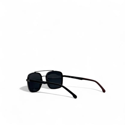 🕶️ Police Square Aviator Sunglasses – Sleek Black Minimalism
