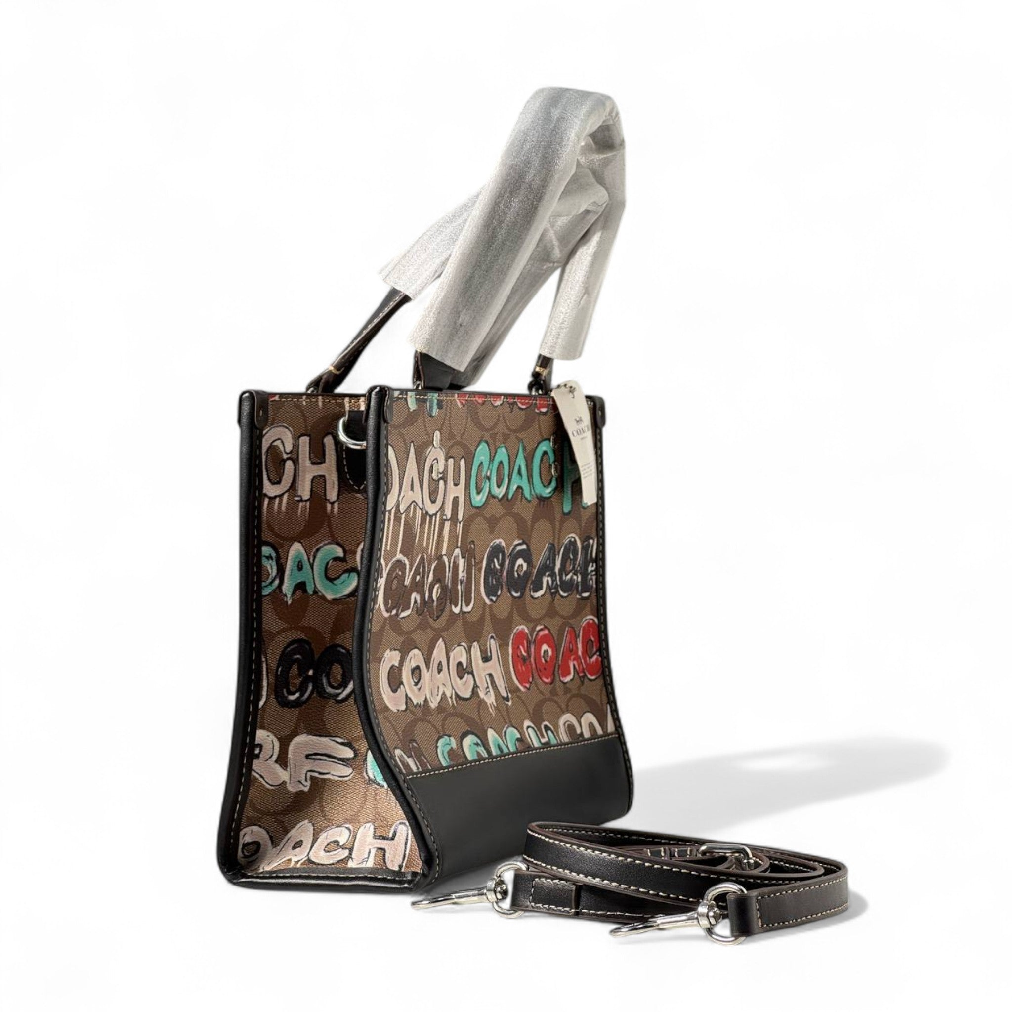 Coach Graffiti Signature Canvas Tote 🖌️👜 – Limited Edition Street Art Vibe