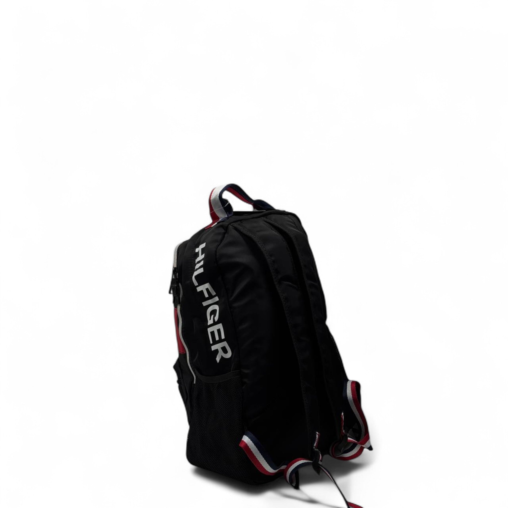 Tommy Hilfiger Logo Backpack 🎯 – Classic Black with Bold Flag Design
