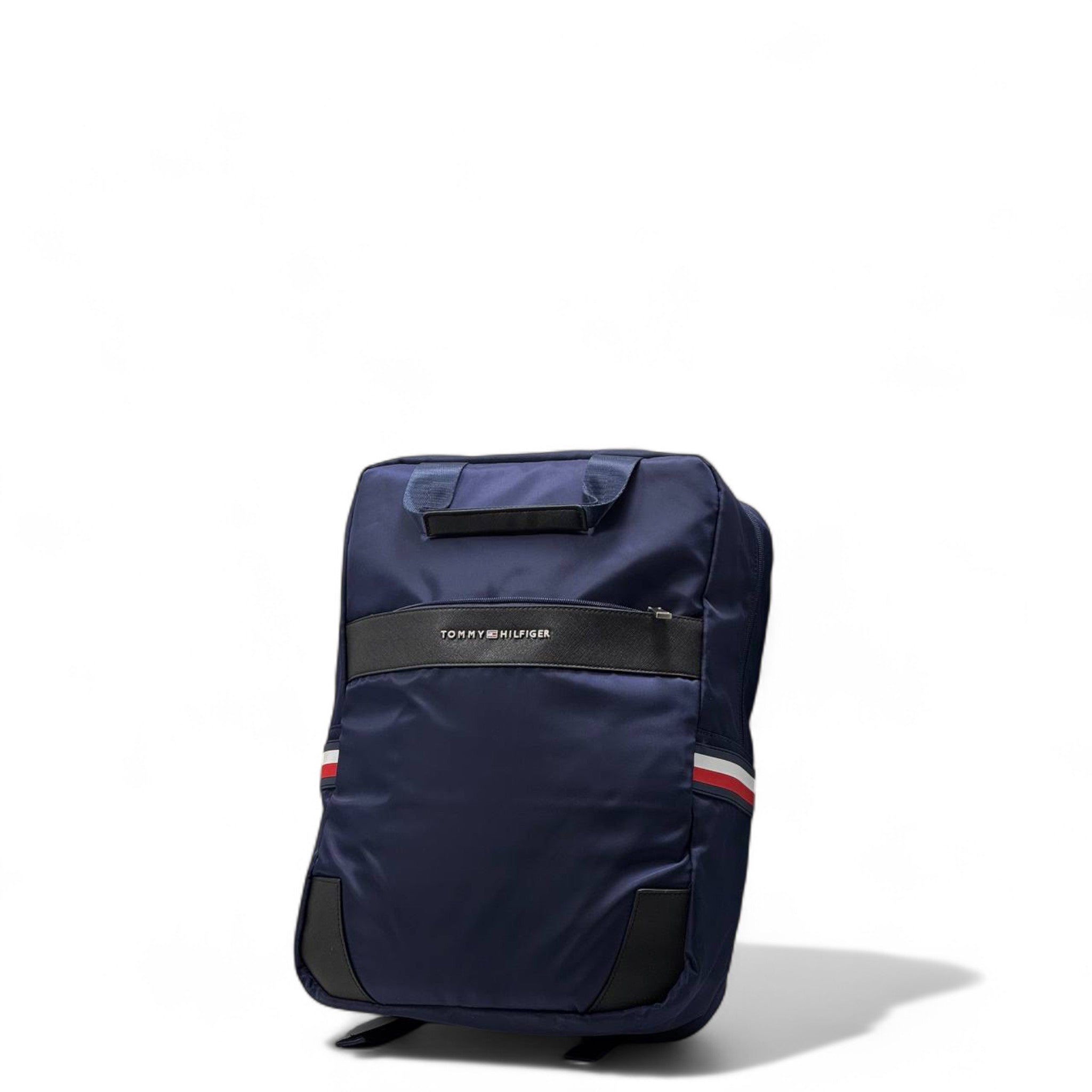 Tommy Hilfiger Navy Backpack 🎒 – Sleek Flag-Side Design for Everyday Style