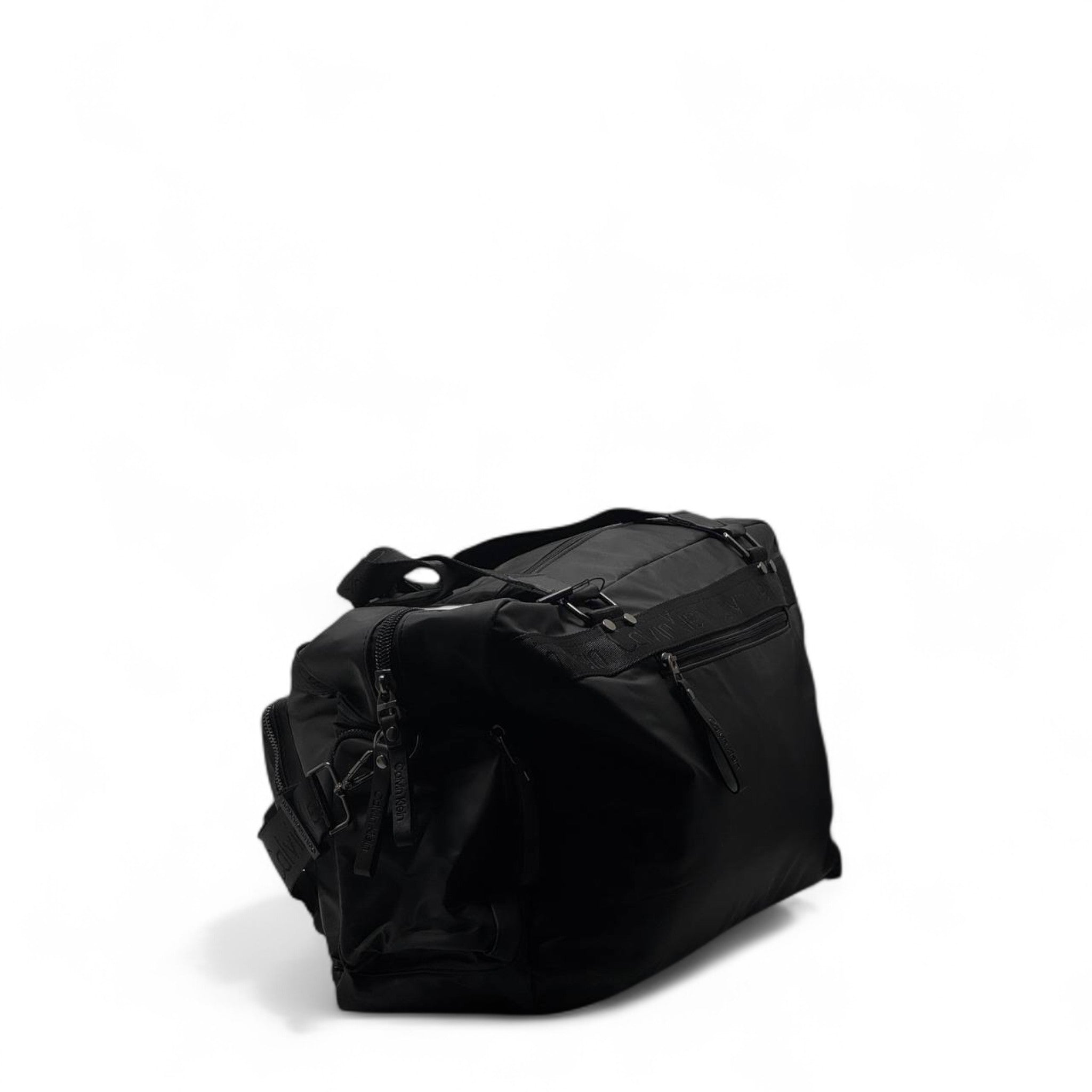 Calvin Klein Jeans Duffel Bag 🧳 – Black Travel & Gym Bag with Oversized CK Logo