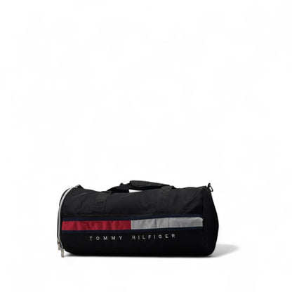 Tommy Hilfiger Flag Duffel Bag 🧳 – Classic Cylindrical Gym & Travel Holdall
