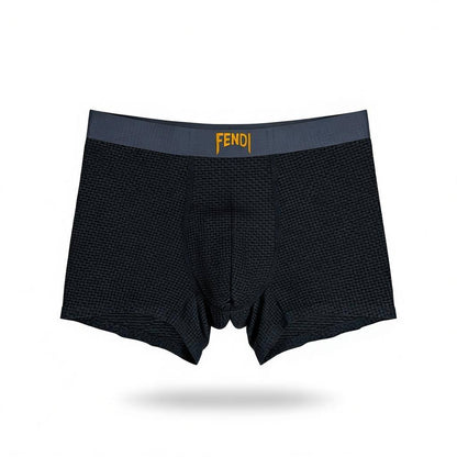 🩲 Fendi Men’s Textured Boxer Briefs – Luxury Comfort 3-Pack