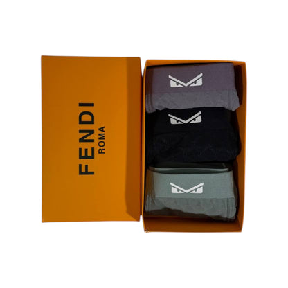 🩲 Fendi Men’s Seamless Boxer Briefs – Ultra Comfort 3-Pack