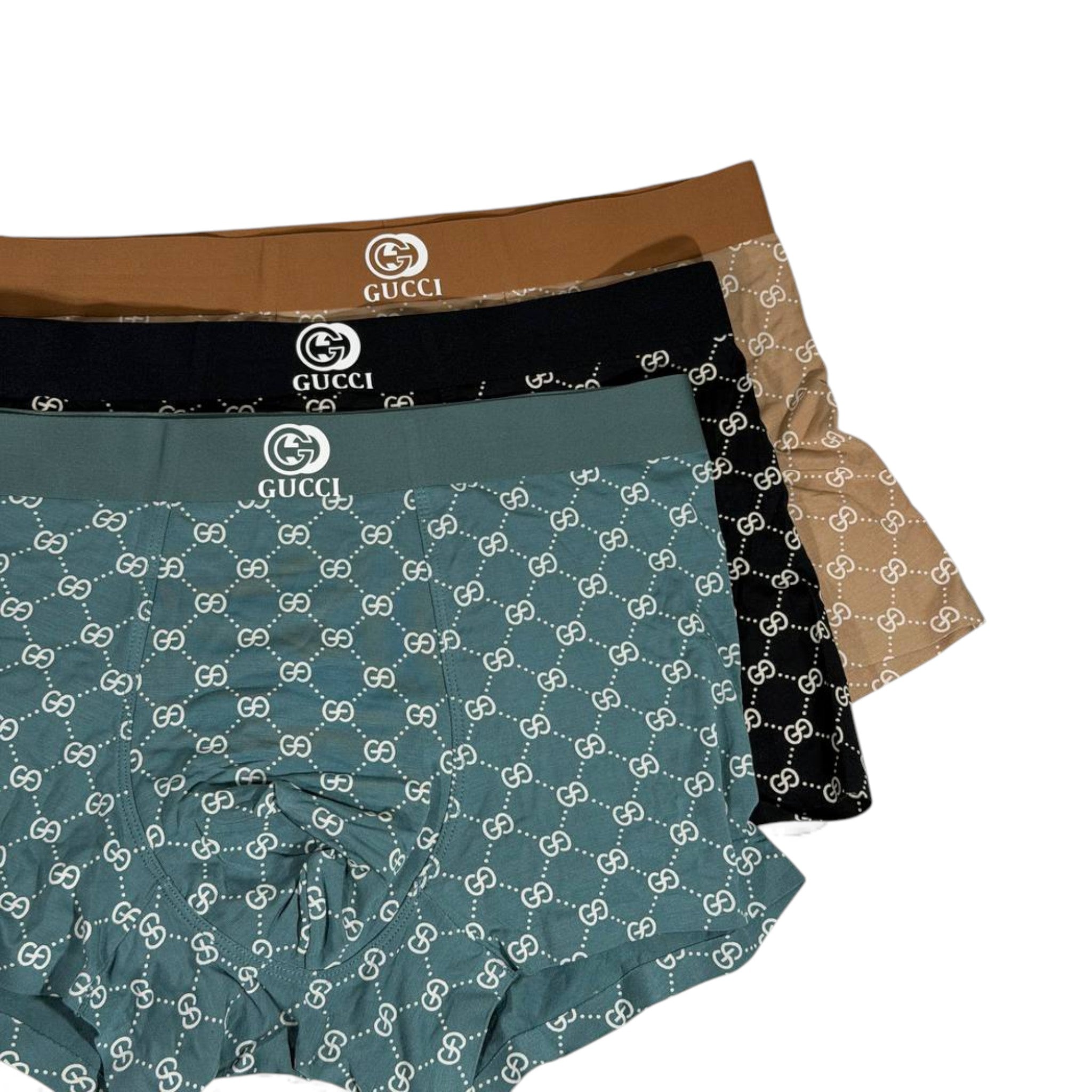 🩲 Gucci Men’s GG Monogram Boxer Briefs – Luxury Essentials 3-Pack