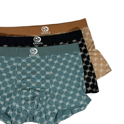 🩲 Gucci Men’s GG Monogram Boxer Briefs – Luxury Essentials 3-Pack