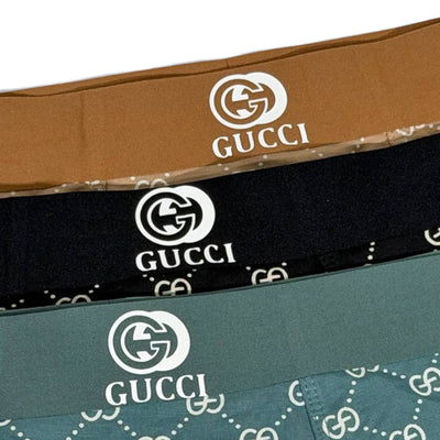 🩲 Gucci Men’s GG Monogram Boxer Briefs – Luxury Essentials 3-Pack