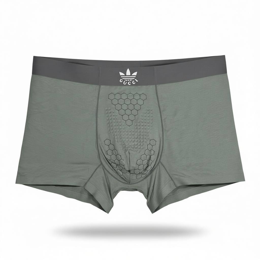 Gucci Men’s Monogram Waistband Boxer Set – 3 Pieces | Premium Soft Stretch 🩳💛-L