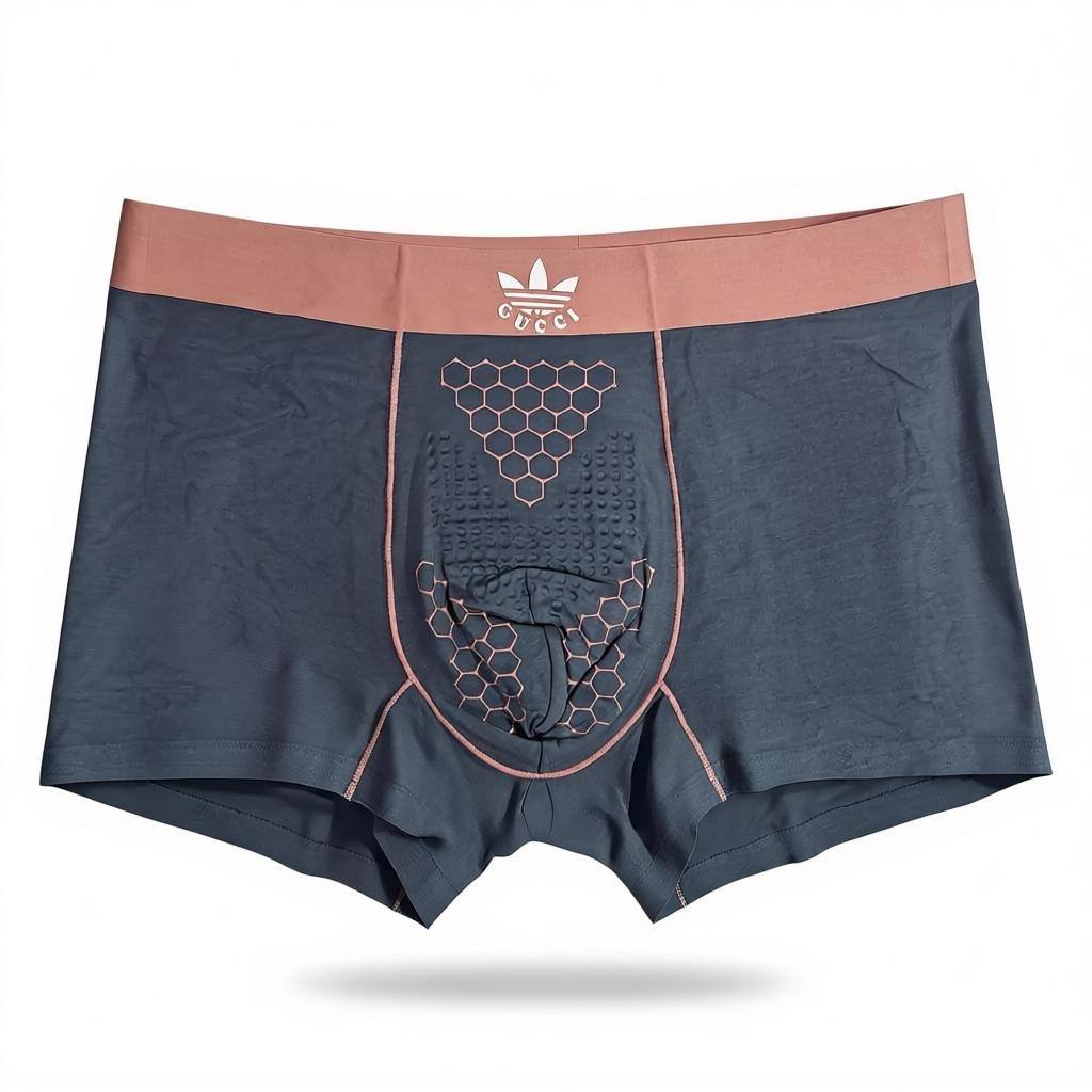 Gucci Men’s Monogram Waistband Boxer Set – 3 Pieces | Premium Soft Stretch 🩳💛-L