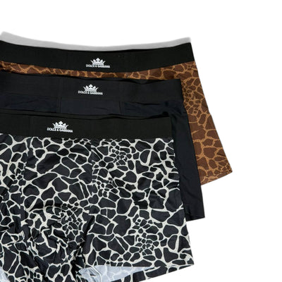 🩲 Dolce & Gabbana Animal Print Boxer Set – Italian Bold Edition