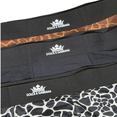 🩲 Dolce & Gabbana Animal Print Boxer Set – Italian Bold Edition