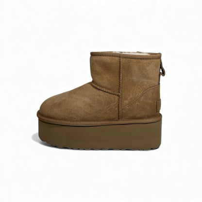 UGG Classic Mini Platform Boots – Chestnut Winter Icon 🤎✨
