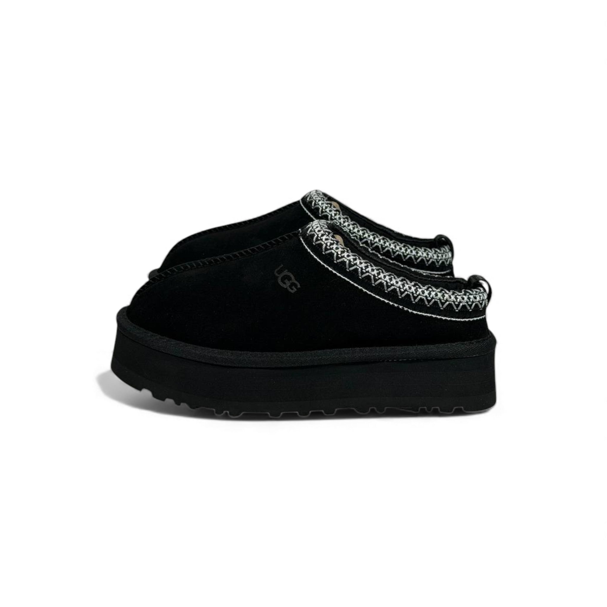 UGG Platform Suede Slippers – All-Black Cozy Edition 🖤❄️