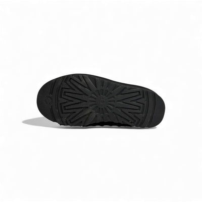 UGG Platform Suede Slippers – All-Black Cozy Edition 🖤❄️