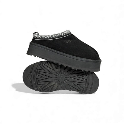 UGG Platform Suede Slippers – All-Black Cozy Edition 🖤❄️