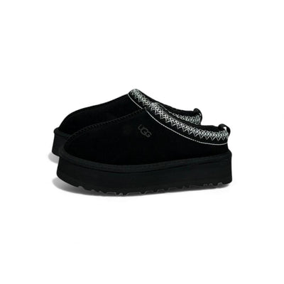 UGG Platform Suede Slippers – All-Black Cozy Edition 🖤❄️