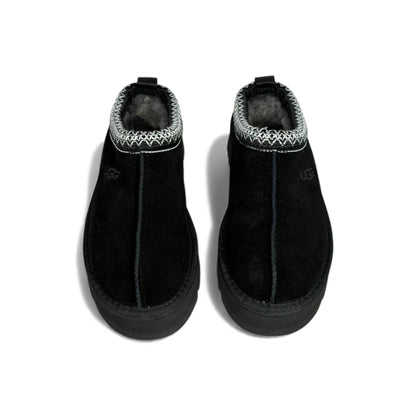 UGG Platform Suede Slippers – All-Black Cozy Edition 🖤❄️