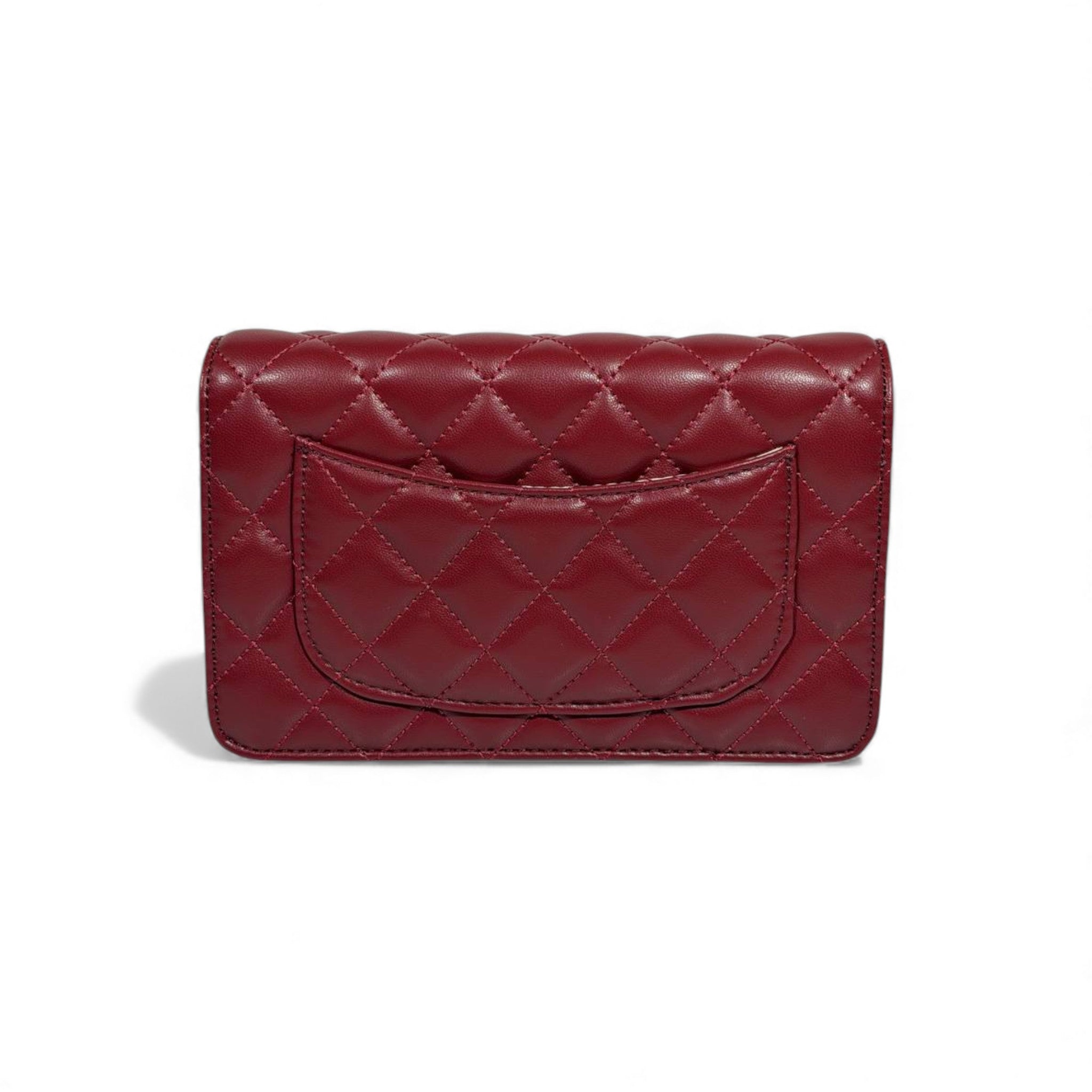 ❤️ Chanel Classic Quilted Mini Bag 👜✨ | Burgundy Red Elegance