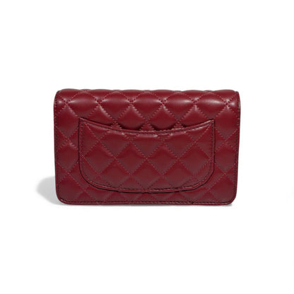 ❤️ Chanel Classic Quilted Mini Bag 👜✨ | Burgundy Red Elegance