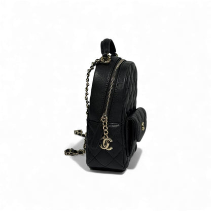 🖤 Chanel Quilted Mini Backpack 🎒✨ | Black Timeless Luxury