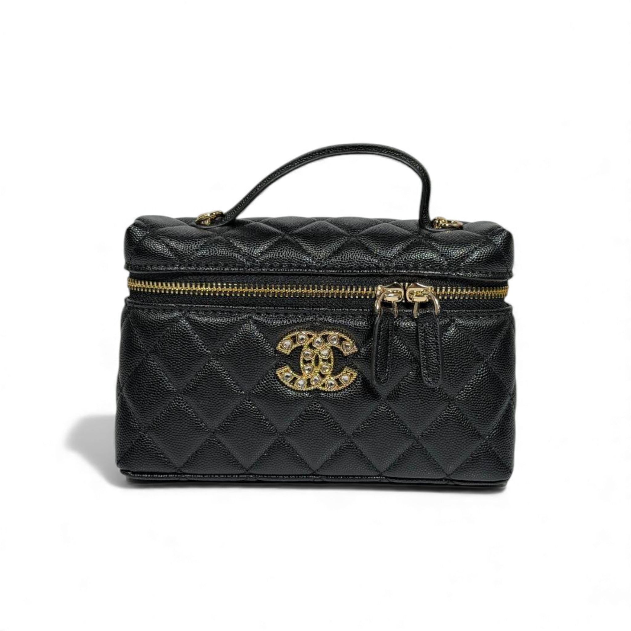🖤 Chanel Quilted Vanity Case ✨👜 | Timeless Black Luxury