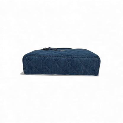 💙 Chanel Denim Quilted Vanity Case 🧵✨ | Modern Iconic Style