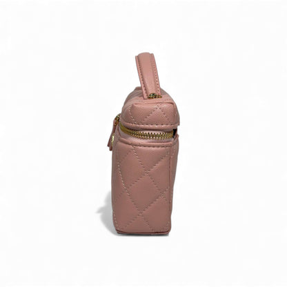 💗 Chanel Pink Quilted Vanity Case 💎✨ | Elegant Luxury Essential