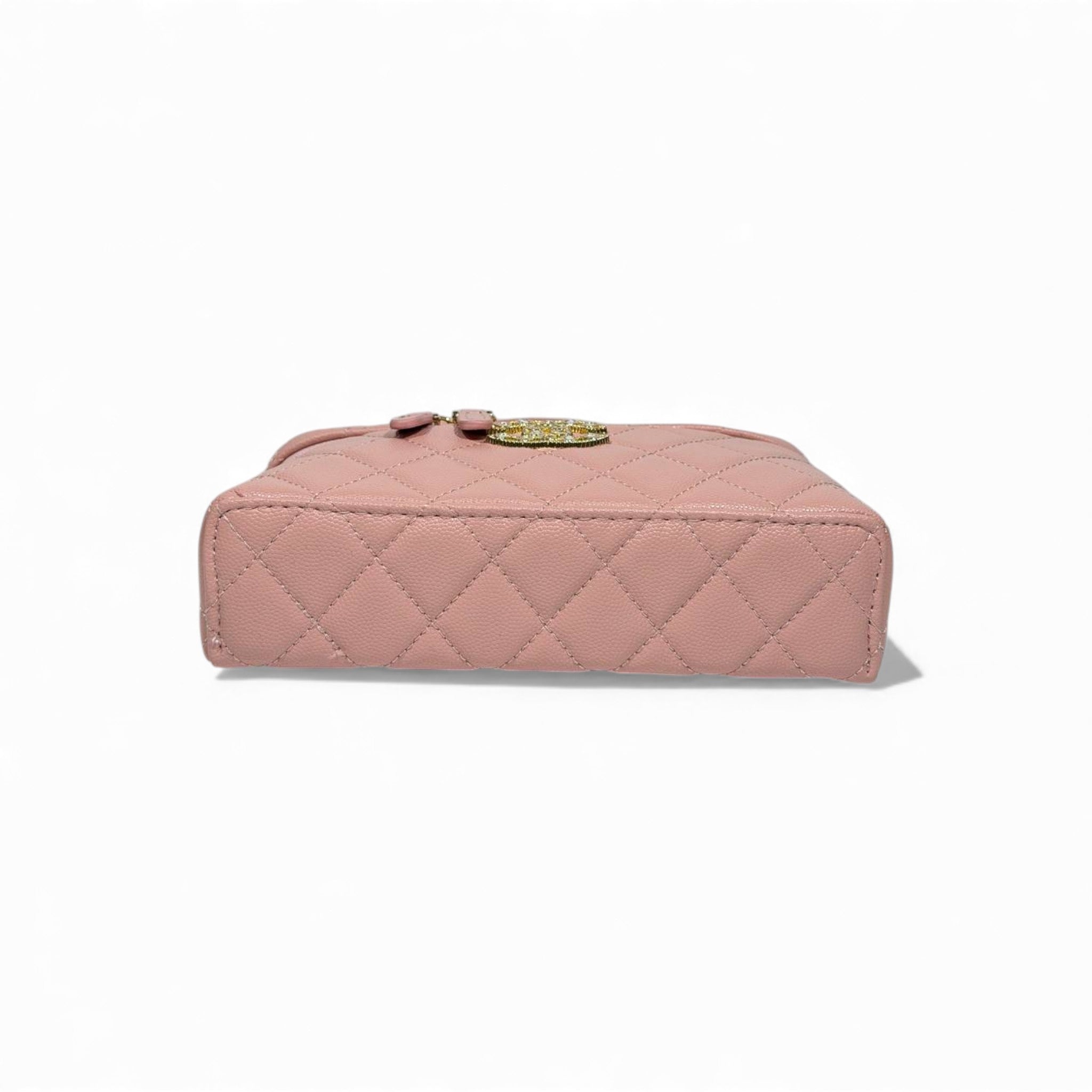 💗 Chanel Pink Quilted Vanity Case 💎✨ | Elegant Luxury Essential