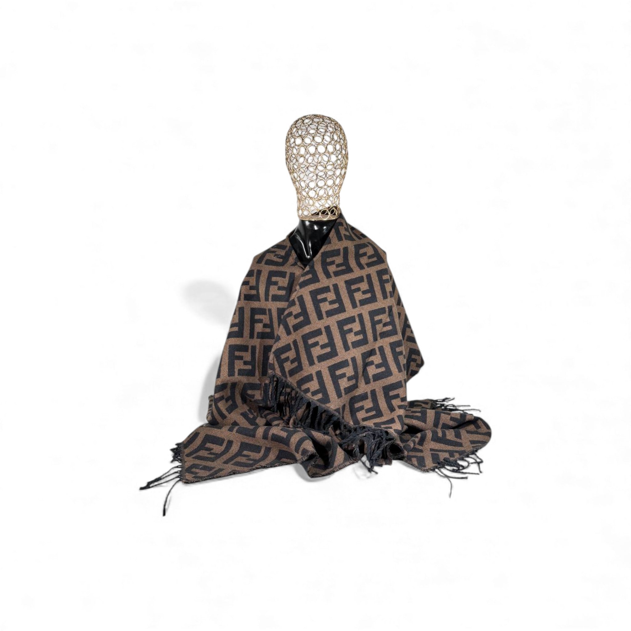 🤎 Fendi FF Monogram Scarf 🧣✨ | Timeless Italian Luxury