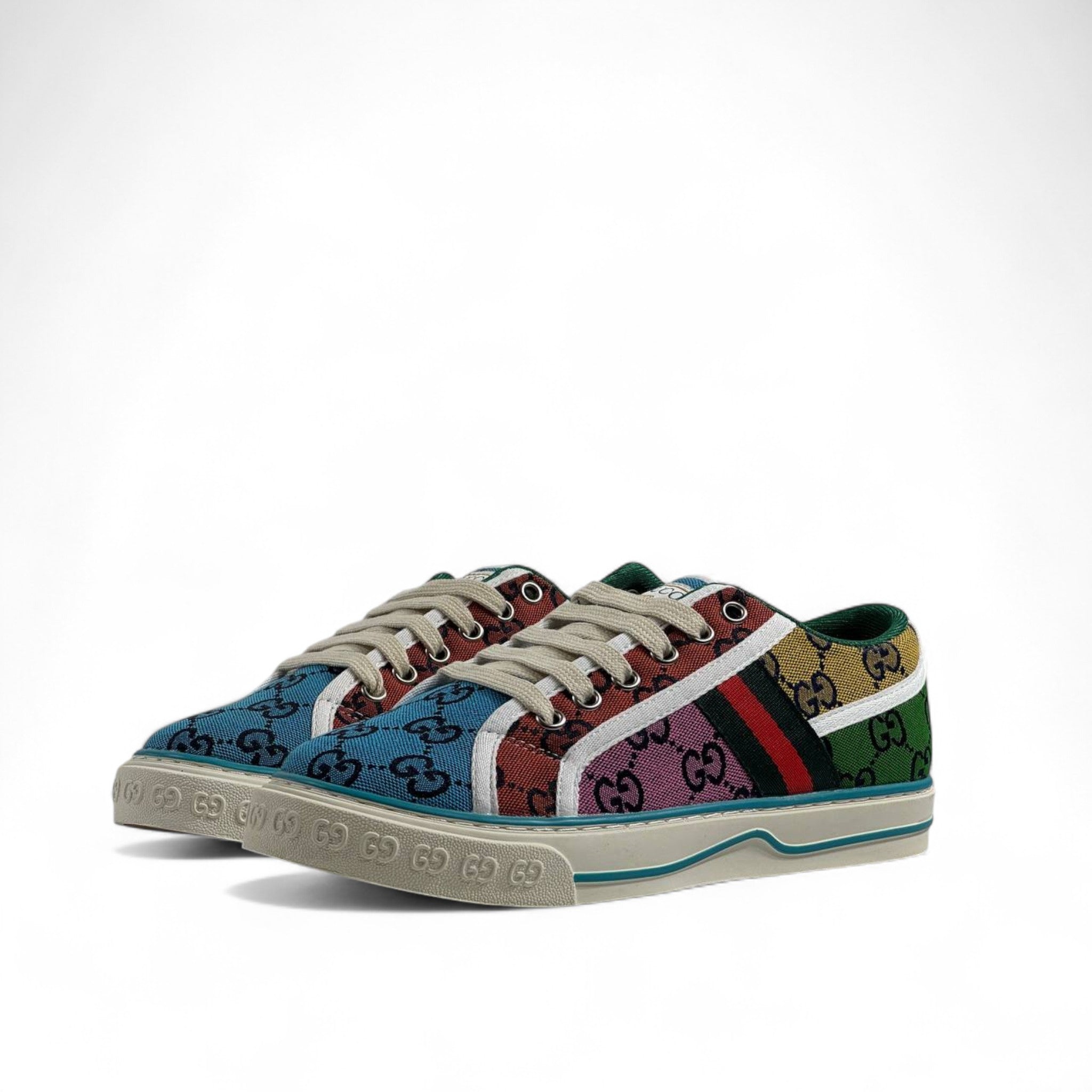 Gucci Tennis 1977 Multicolor Monogram Sneakers 🎾🌈✨