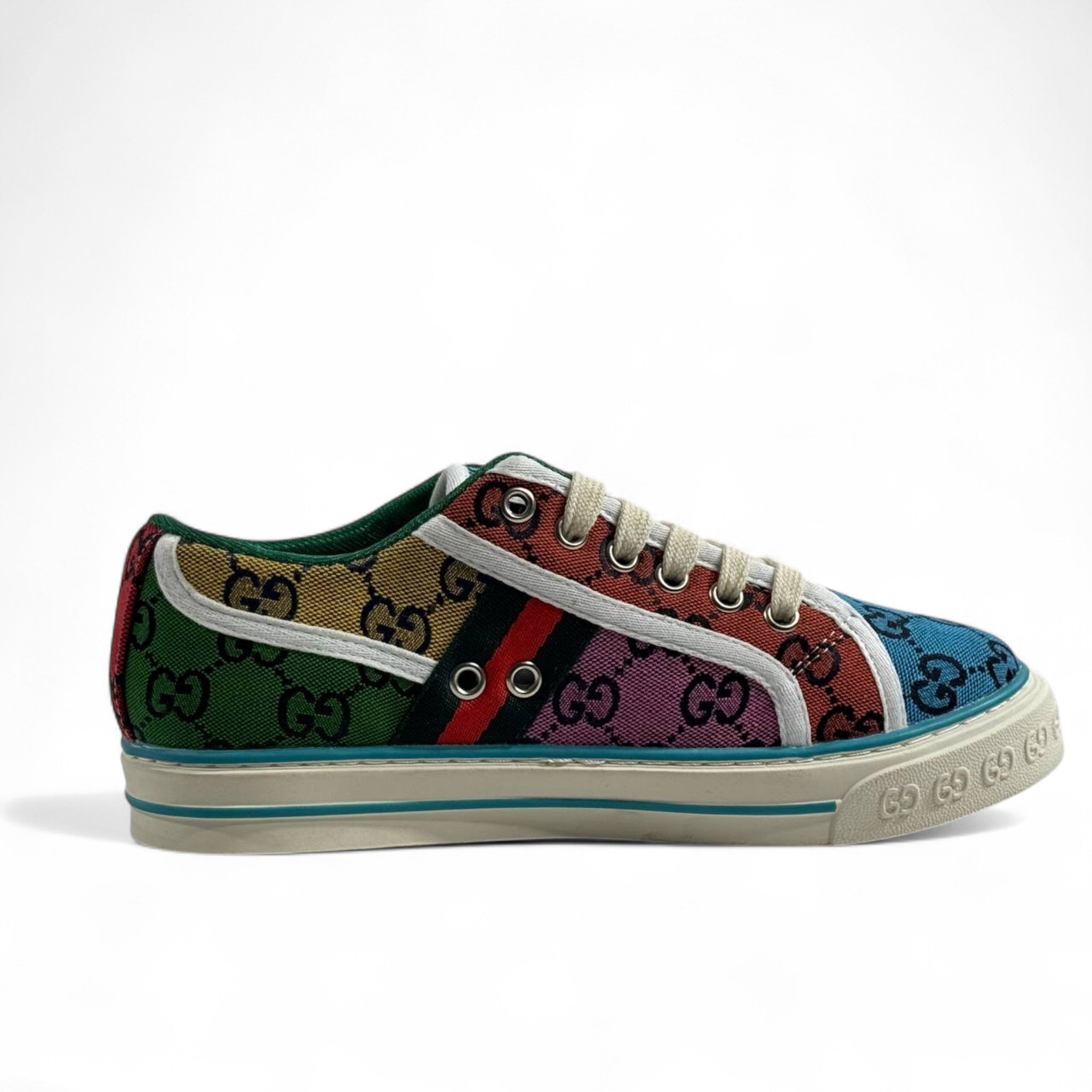 Gucci Tennis 1977 Multicolor Monogram Sneakers 🎾🌈✨