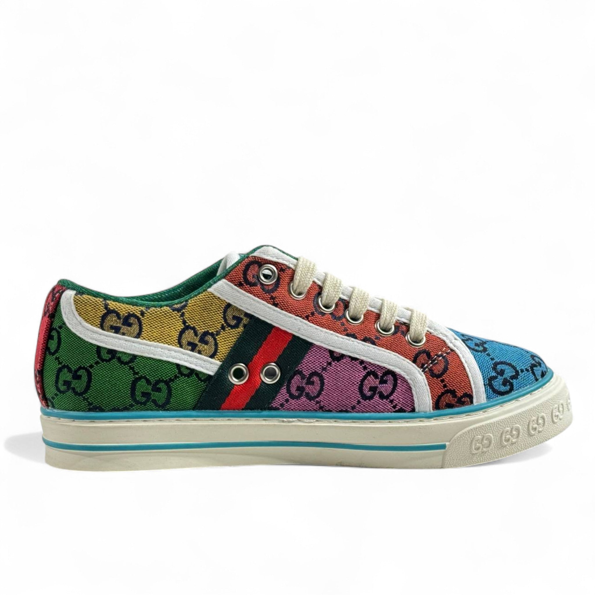 Gucci Tennis 1977 Multicolor Monogram Sneakers 🎾🌈✨