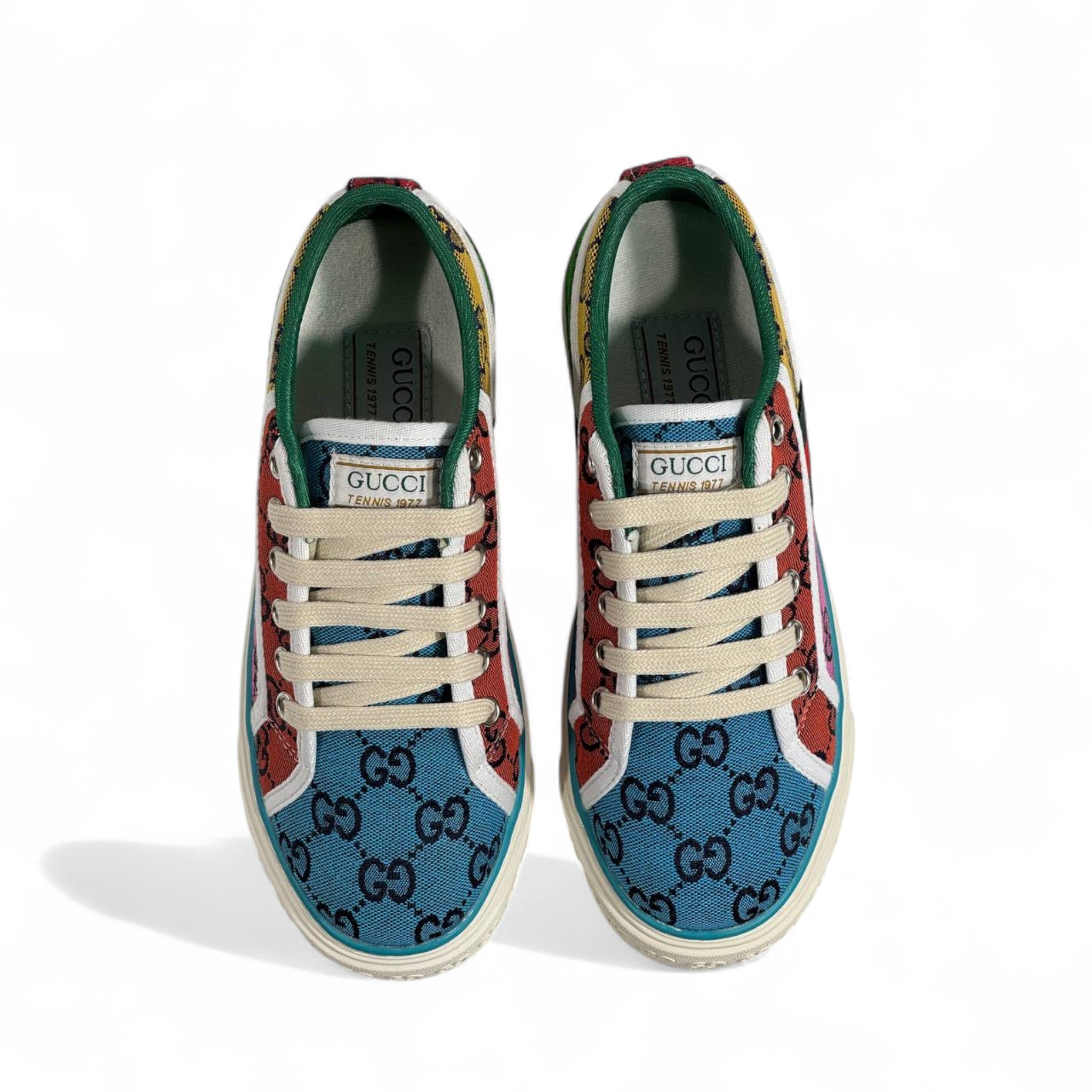 Gucci Tennis 1977 Multicolor Monogram Sneakers 🎾🌈✨