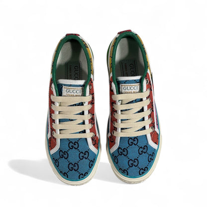 Gucci Tennis 1977 Multicolor Monogram Sneakers 🎾🌈✨