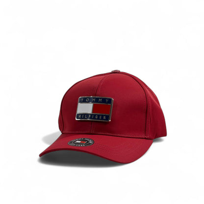 Tommy Hilfiger Red Cap – Signature Flag Logo 🧢🔥