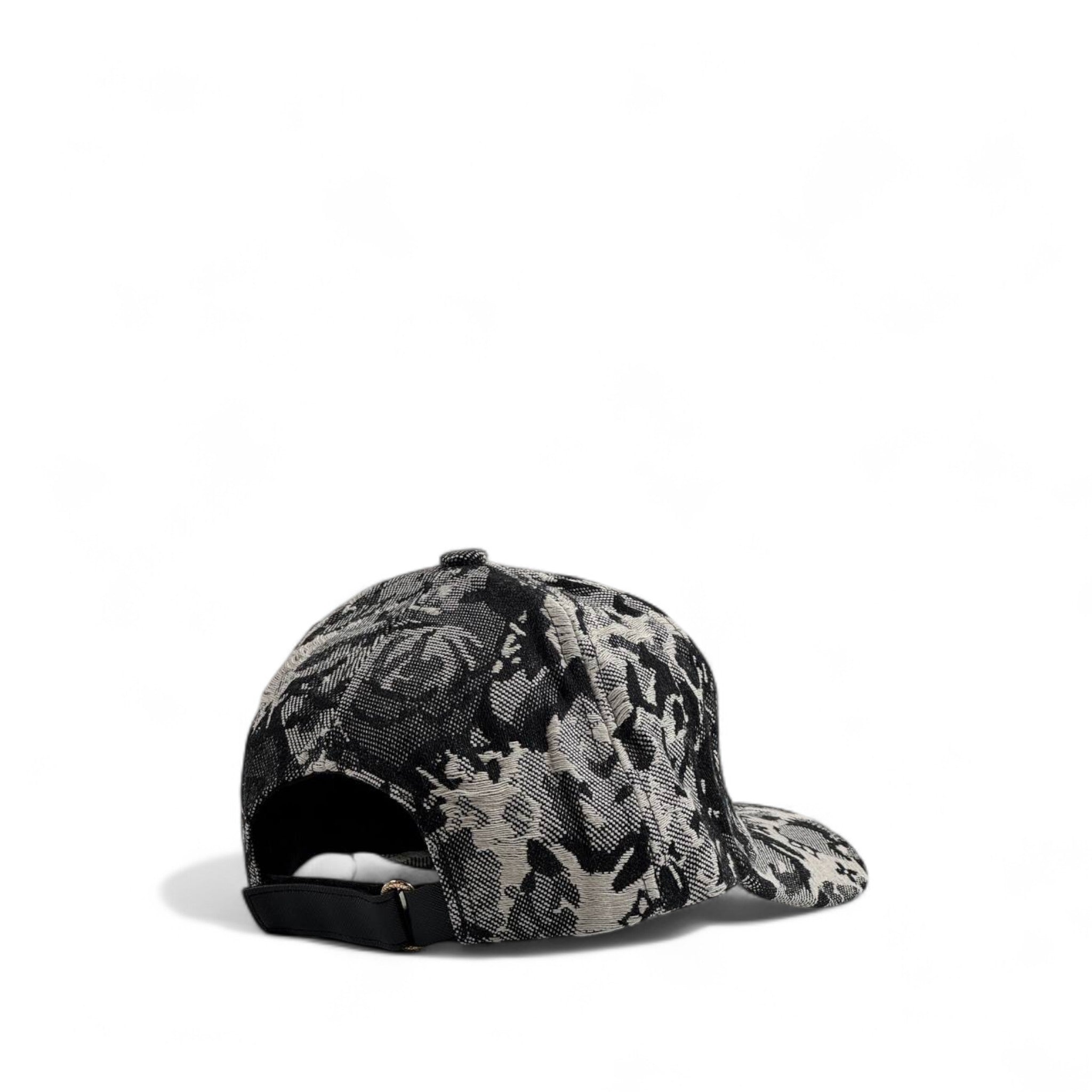 Louis Vuitton Grey Denim Embroidered Cap – Luxury Monogram Streetwear 🖤🧢