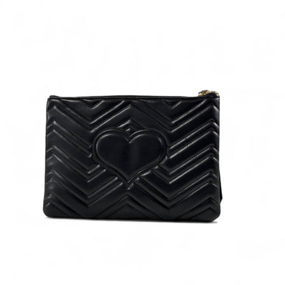 Gucci Marmont Black Quilted Leather Pouch – GG Logo 🖤✨